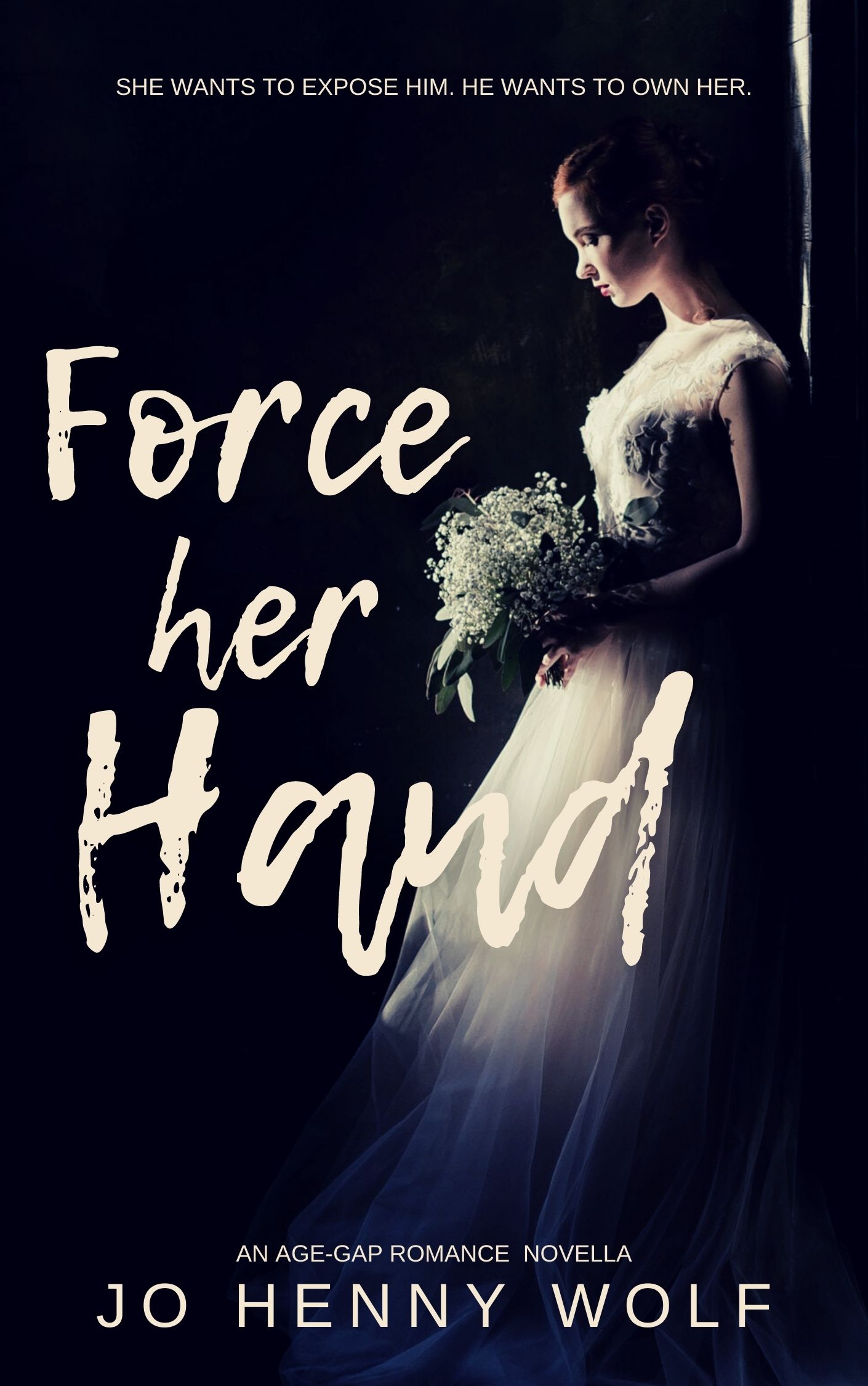 Cover of age-gap novella Force Her Hand by Jo Henny Wolf
